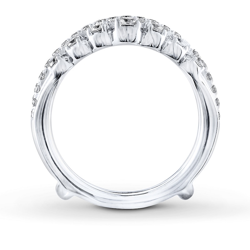 Previously Owned THE LEO Diamond Enhancer Ring 1 ct tw Round-cut 14K White Gold
