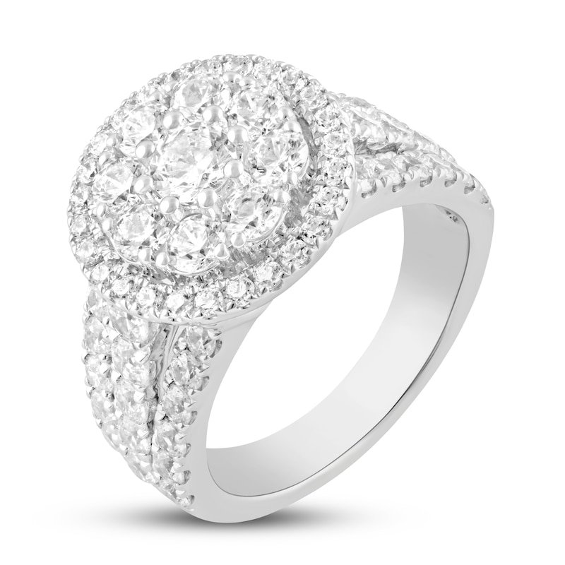 Main Image 2 of Previously Owned Diamond Engagement Ring 3 ct tw Round-cut 10K White Gold