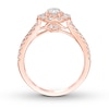 Previously Owned Ever Us Diamond Engagement Ring 7/8 ct tw Round-cut 14K Rose Gold