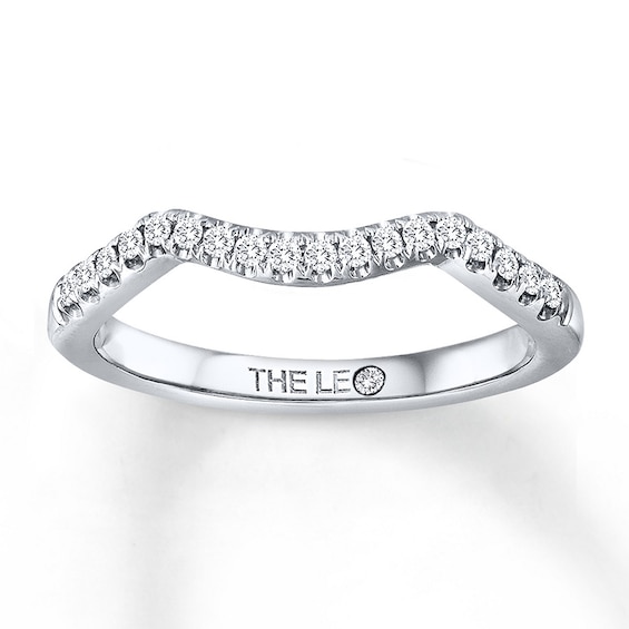 Previously Owned THE LEO Wedding Band 1/6 ct tw Round-cut Diamonds 14K White Gold