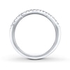 Previously Owned THE LEO Wedding Band 1/6 ct tw Round-cut Diamonds 14K White Gold