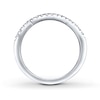 Thumbnail Image 2 of Previously Owned THE LEO Wedding Band 1/6 ct tw Round-cut Diamonds 14K White Gold