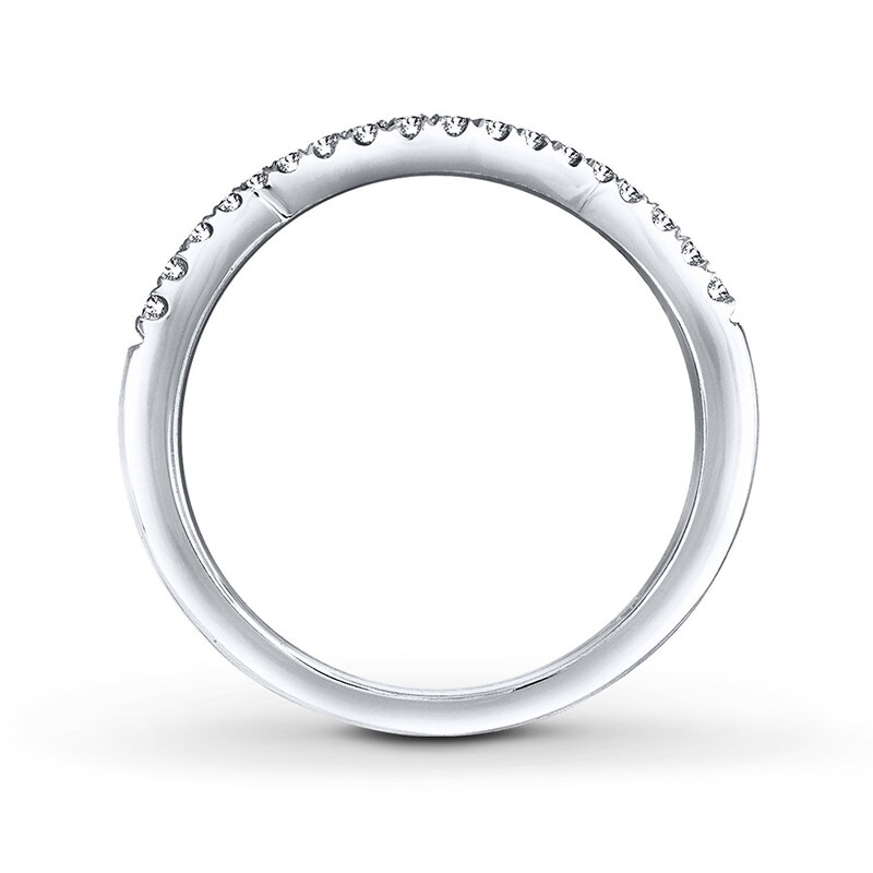 Main Image 2 of Previously Owned THE LEO Wedding Band 1/6 ct tw Round-cut Diamonds 14K White Gold