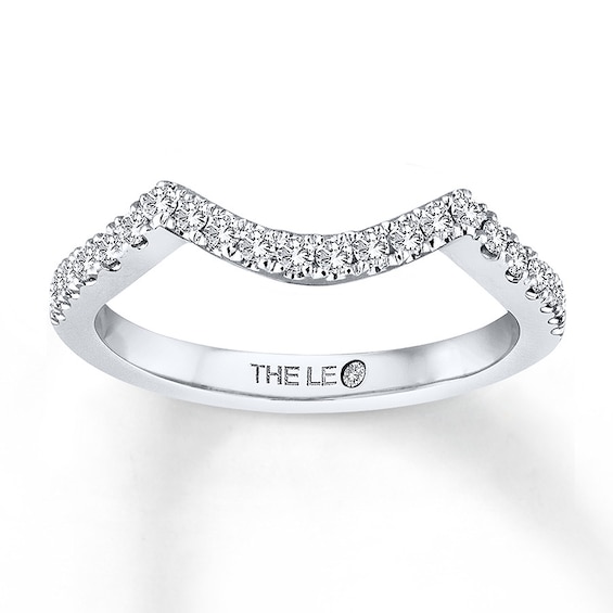 Previously Owned THE LEO Diamond Wedding Band 1/4 ct tw Round-cut 14K White Gold