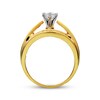 Thumbnail Image 3 of Previously Owned Diamond Engagement Ring 1-1/2 ct tw Marquise, Baguette & Round-cut 14K Yellow Gold - Size 10