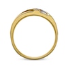 Thumbnail Image 3 of Previously Owned Men's Wedding Band 1/10 cttw Diamonds Round-cut 10K Yellow Gold - Size 7.25