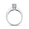 Thumbnail Image 3 of Previously Owned Diamond Engagement Ring 1-1/4 ct tw Princess-cut 14K White Gold - Size 9.5
