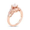 Previously Owned Adrianna Papell Diamond Engagement Ring 1 ct tw Round & Marquise-cut 14K Rose Gold