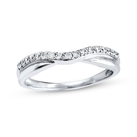 Previously Owned Diamond Wedding Band 1/4 ct tw Round-cut 14K White Gold Size 4.5