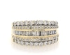 Thumbnail Image 1 of Previously Owned Diamond Ring 1 ct tw Round & Baguette 10K Yellow Gold Size 10