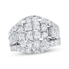 Thumbnail Image 1 of Previously Owned Diamond Engagement Ring 4 ct tw Princess, Baguette & Round-cut 14K White Gold - Size 10.75