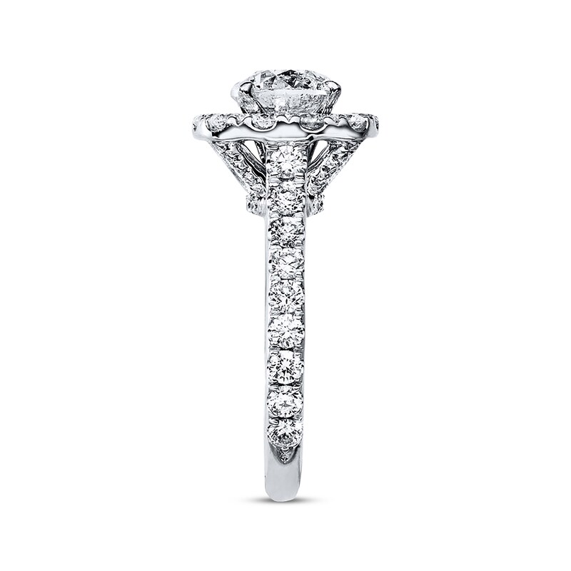 Main Image 2 of Previously Owned Neil Lane Engagement Ring 2-3/4 ct tw Round-cut Diamonds 14K White Gold - Size 5.5