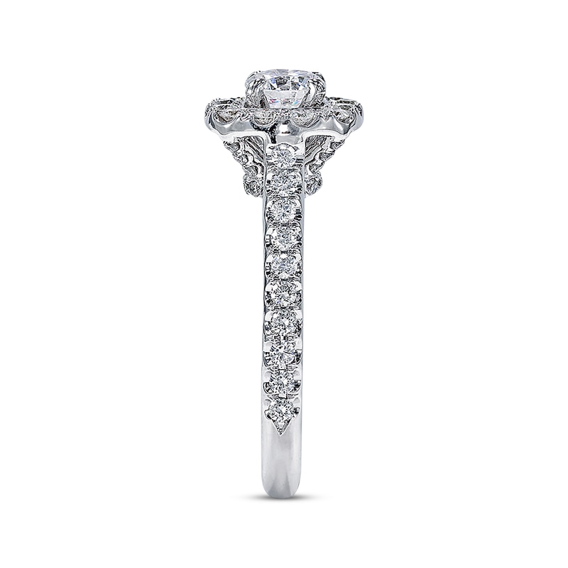 Main Image 2 of Previously Owned Neil Lane Bridal Ring 1-1/8 ct tw Round-cut Diamonds 14K White Gold - Size 4.5