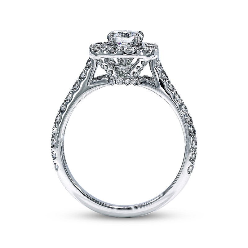 Main Image 3 of Previously Owned Neil Lane Bridal Ring 1-1/8 ct tw Round-cut Diamonds 14K White Gold - Size 4.5