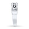 Thumbnail Image 3 of Previously Owned Men's Diamond Band 1/4 ct tw Round-cut 10K White Gold - Size 13.75