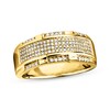 Thumbnail Image 1 of Previously Owned Men's Band 1/2 ct tw Diamonds 10K Yellow Gold - Size 13.75