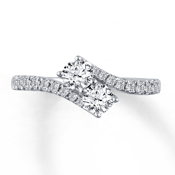 Previously Owned Ever Us Two-Stone Ring 1 ct tw Diamonds 14K White Gold Size 5.5