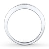 Thumbnail Image 2 of Previously Owned Diamond Wedding Band 1/2 ct tw Round-cut 14K White Gold - Size 4.25