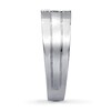 Thumbnail Image 3 of Previously Owned Men's Diamond Wedding Band 1/3 ct tw Square-Cut 14K White Gold - Size 7.75