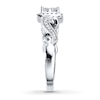 Thumbnail Image 2 of Previously Owned Diamond Engagement Ring 5/8 ct tw Princess & Round-cut 14K White Gold - Size 9.25