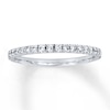 Thumbnail Image 0 of Previously Owned Diamond Wedding Band 1/5 ct tw Round-cut 14K White Gold - Size 9.75