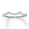 Thumbnail Image 1 of Previously Owned Diamond Wedding Band 1/10 ct tw Round-cut 14K White Gold Size 9.5