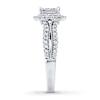 Previously Owned Diamond Engagement Ring 1 ct tw Princess & Round-cut 14K White Gold