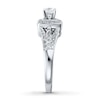 Thumbnail Image 2 of Previously Owned Diamond Engagement Ring 5/8 ct tw Round-cut 14K White Gold - Size 10.5