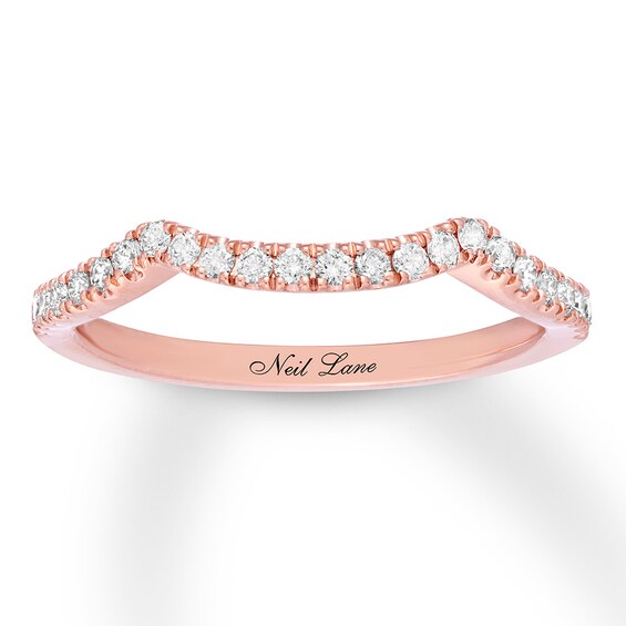 Previously Owned Neil Lane Diamond Wedding Band 1/4 ct tw Round-cut 14K Rose Gold Size 9.25