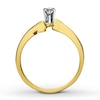 Previously Owned Diamond Engagement Ring 1/3 ct tw Marquise & Round-cut 14K Yellow Gold