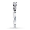 Thumbnail Image 3 of Previously Owned Three-Stone Diamond Ring 1/2 ct tw Round-Cut 14K White Gold - Size 9.25