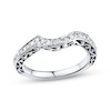 Thumbnail Image 0 of Previously Owned Diamond Contour Wedding Band 3/8 ct tw Round-cut 14K White Gold - Size 4