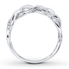 Thumbnail Image 2 of Previously Owned Diamond Anniversary Ring 1/6 ct tw Round-cut 10K White Gold - Size 11