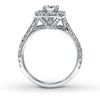Thumbnail Image 2 of Previously Owned Neil Lane Bridal Ring 1-1/8 ct tw Round-cut Diamonds 14K White Gold - Size 3