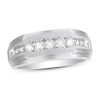 Thumbnail Image 1 of Previously Owned Men's Diamond Wedding Band 1/2 ct tw Round-cut 10K White Gold - Size 12.75