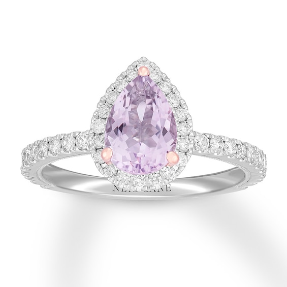 Previously Owned Neil Lane Quartz Engagement Ring 1/2 ct tw Round-cut Diamonds 14K White Gold Size 10.5
