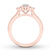 Previously Owned Diamond Engagement Ring 7/8 ct tw Oval & Round-cut 14K Rose Gold