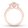 Thumbnail Image 2 of Previously Owned Diamond Engagement Ring 7/8 ct tw Oval & Round-cut 14K Rose Gold Size 11.75