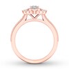 Thumbnail Image 1 of Previously Owned Diamond Engagement Ring 7/8 ct tw Oval & Round-cut 14K Rose Gold