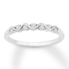 Thumbnail Image 1 of Previously Owned Diamond Anniversary Band 1/15 ct tw Round-cut 10K White Gold - Size 9.75