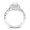 Previously Owned Neil Lane Engagement Ring 1-1/8 ct tw Pear & Round-cut Diamonds 14K White Gold