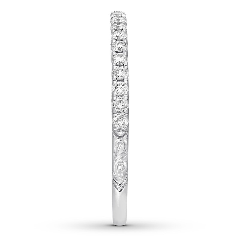 Main Image 3 of Previously Owned Neil Lane Diamond Wedding Band 1/4 ct tw Round-cut 14K White Gold - Size 4.25