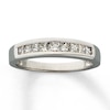 Thumbnail Image 1 of Previously Owned Wedding Band 1/2 ct tw Princess-cut Diamonds 14K White Gold Size 13