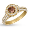 Thumbnail Image 0 of Previously Owned Le Vian Chocolate Diamond Ring 1-3/8 ct tw Round-cut 14K Honey Gold - Size 5