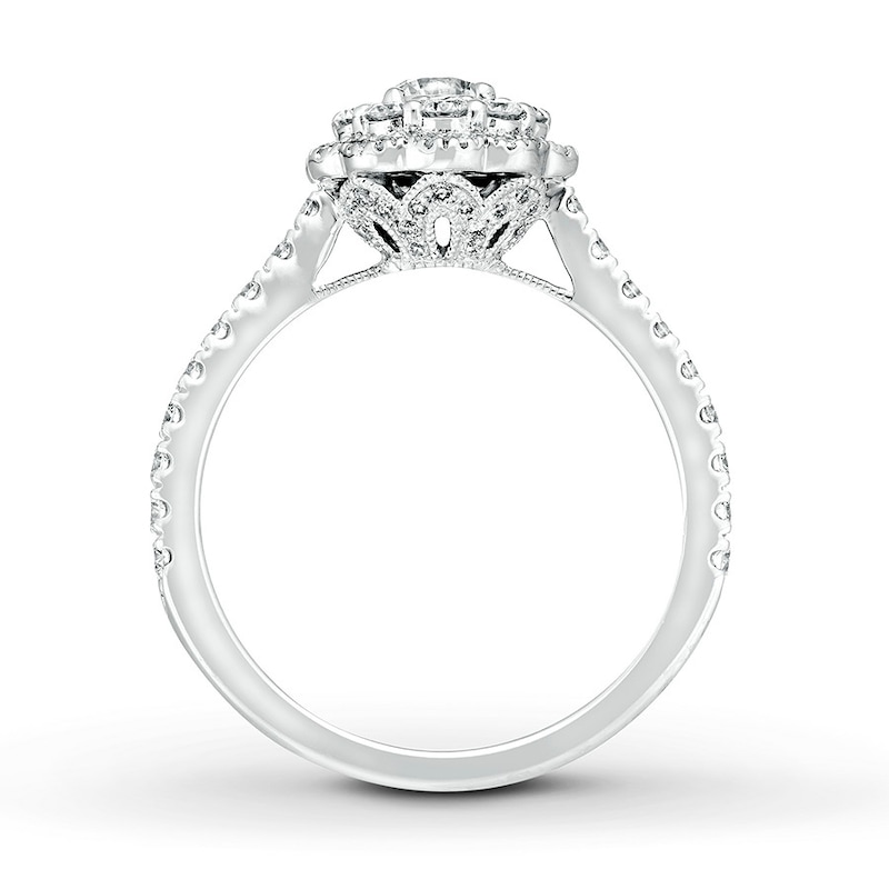 Previously Owned Neil Lane Engagement Ring 1 ct tw Round-cut Diamonds 14K White Gold - Size 5