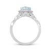 Previously Owned Neil Lane Aquamarine Engagement Ring 3/4 ct tw Round-cut Diamonds 14K Gold