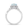 Thumbnail Image 2 of Previously Owned Neil Lane Aquamarine Engagement Ring 3/4 ct tw Round-cut Diamonds 14K Gold - Size 9.5