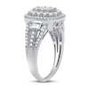 Previously Owned Diamond Fashion Ring 1 ct tw Round & Baguette-cut 10K White Gold