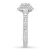 Thumbnail Image 3 of Previously Owned Neil Lane Engagement Ring 1-1/2 ct tw Princess & Round-cut Diamonds 14K White Gold - Size 9.25