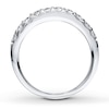 Thumbnail Image 2 of Previously Owned Wedding Band 1/2 ct tw Round-cut Diamonds 14K White Gold - Size 3.75
